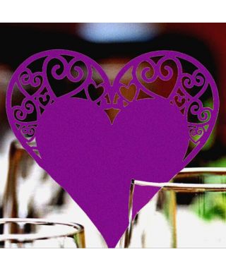 50 Marques places "coeur violet"