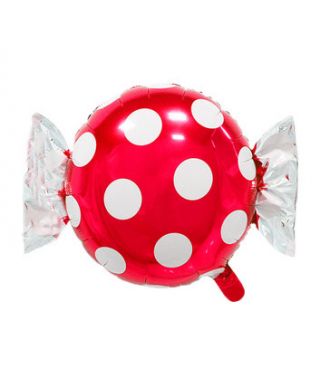 Ballon bonbon géant rouge
