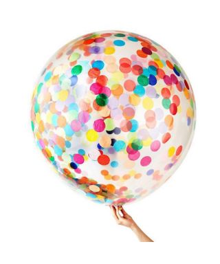 Ballon Géant Confettis 1m