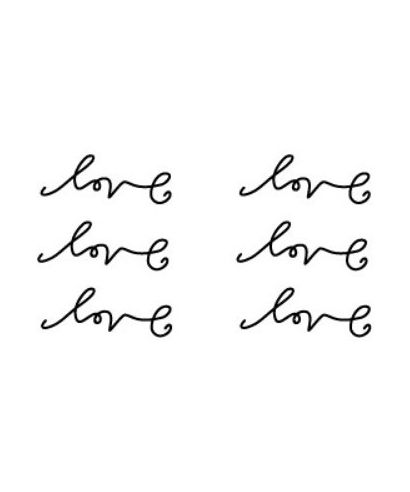 Tatouages temporaires "LOVE"