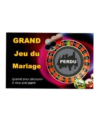 jeux à gratter casino animation de mariage tendance