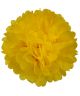 pompon papier de soie jaune, pour une ambiance romantique pensez aux pompons . Suspendus dans la salle ou à l'extérieur