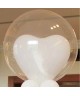 Ballon GEANT 90cm/1m transparent ( sans le coeur )